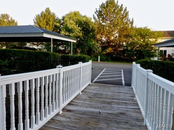 7302 Spring Creek Ln, Ofallon, MO 63368 - view of wooden deck