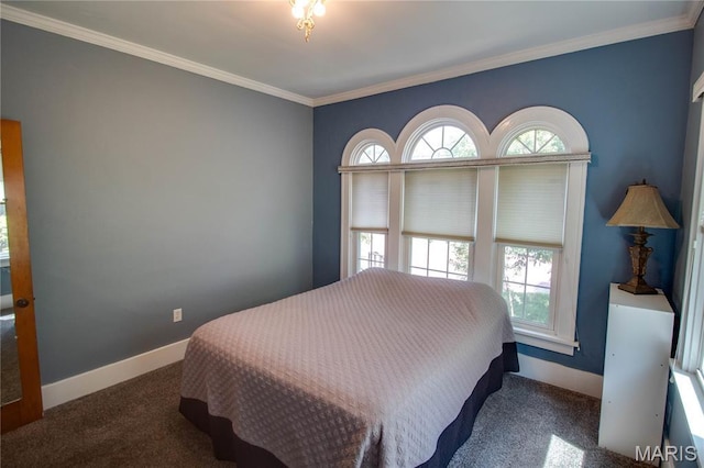 301 E 7th St, Alton, IL 62002 - carpeted bedroom featuring multiple windows and ornamental molding