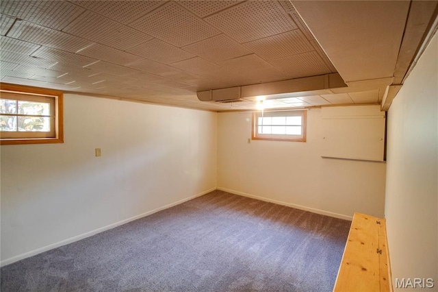 301 E 7th St, Alton, IL 62002 - basement with carpet flooring and baseboards