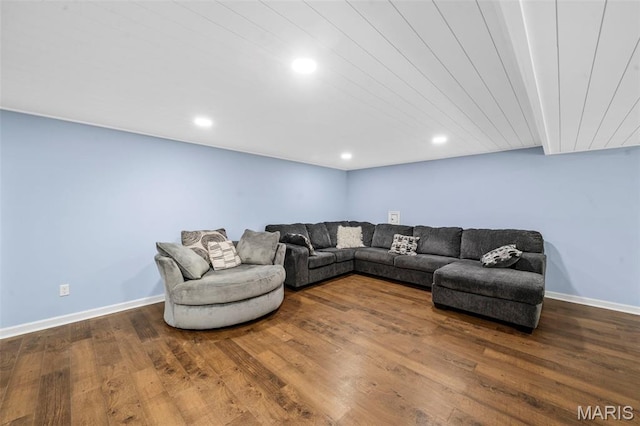 5265 Country Club Rd, Washington, MO 63090 - living room with wood finished floors and recessed lighting