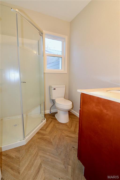 261 Buffalo Linn Creek Rd, Macks Creek, MO 65786 - full bathroom with vanity and a shower stall