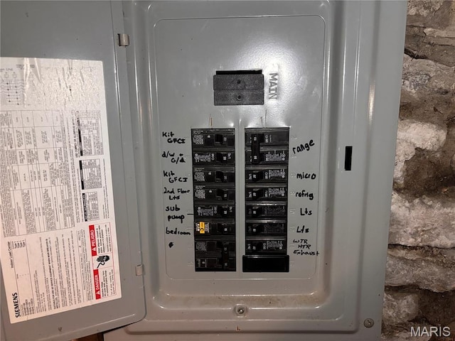 2012 Mallinckrodt St, Saint Louis, MO 63107 - utility room with electric panel