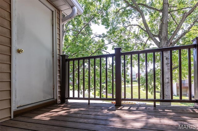 1316 Holgate Unit G6, Ballwin, MO 63021 - view of wooden deck