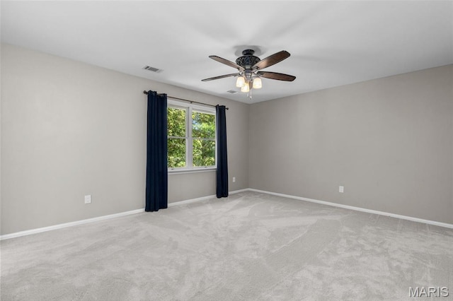 15495 Long Castle Forest Ct, Chesterfield, MO 63017 - unfurnished room with ceiling fan and carpet flooring