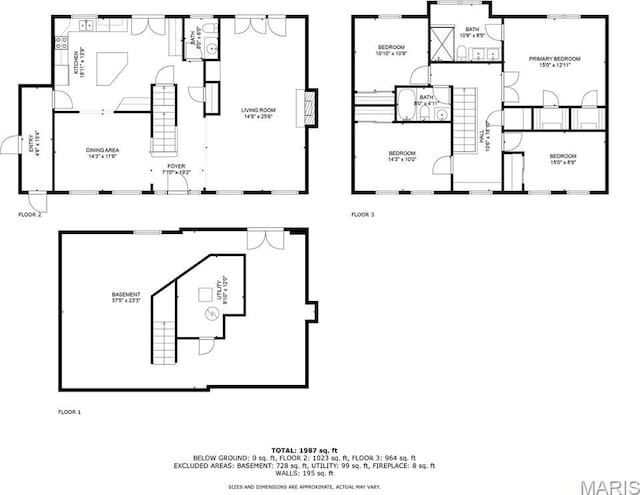 15495 Long Castle Forest Ct, Chesterfield, MO 63017 - view of floor plan / room layout