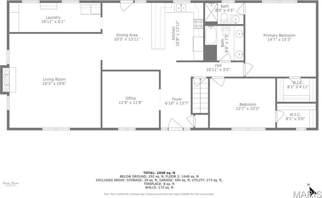 1745 Woodwind Dr, Imperial, MO 63052 - view of room layout