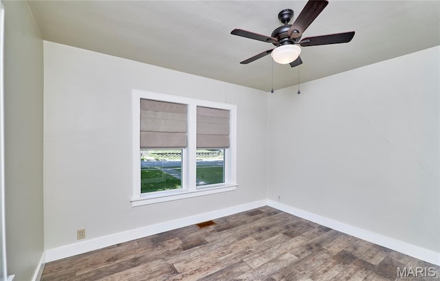 900 3rd St, Troy, MO 63379 - spare room with wood finished floors and a ceiling fan