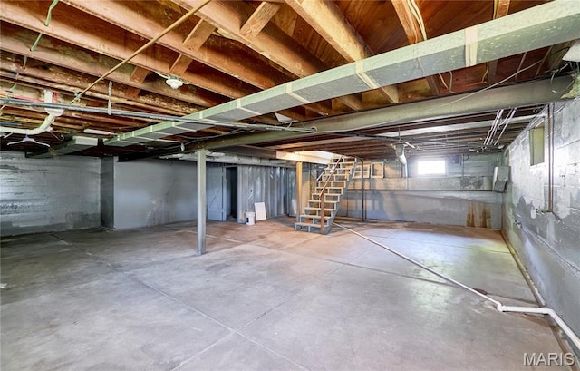 900 3rd St, Troy, MO 63379 - below grade area with stairway