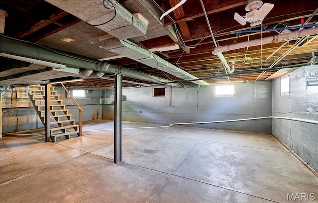 900 3rd St, Troy, MO 63379 - below grade area featuring stairway