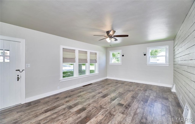 900 3rd St, Troy, MO 63379 - spare room featuring wood finished floors and ceiling fan