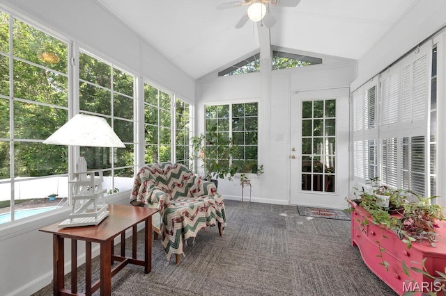 7 Mcclay Village Cir, Saint Peters, MO 63376 - sunroom / solarium with lofted ceiling and carpet