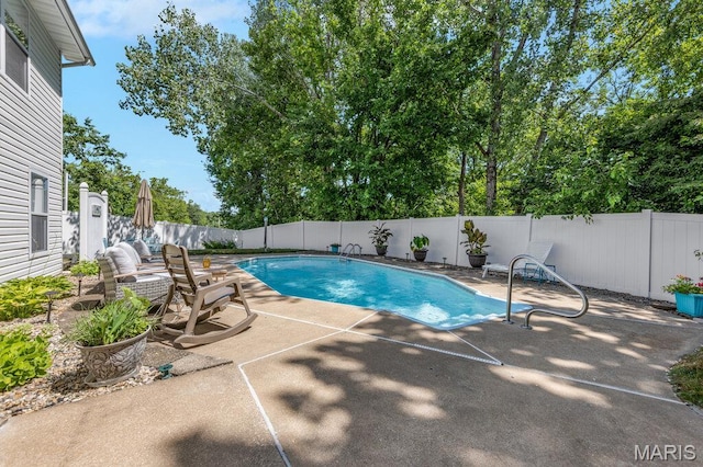 7 Mcclay Village Cir, Saint Peters, MO 63376 - view of pool with a patio and a fenced backyard