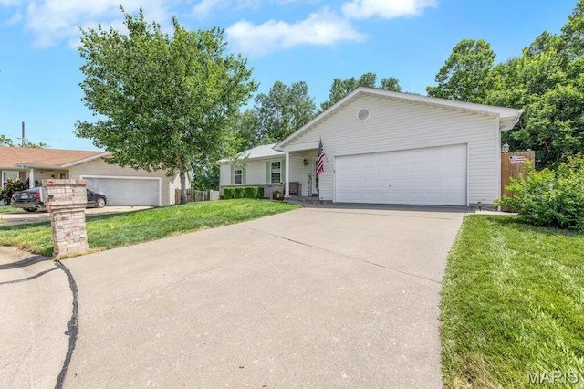 7 Mcclay Village Cir, Saint Peters, MO 63376 - ranch-style house featuring concrete driveway and a garage