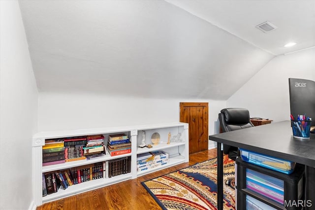 7248 Dorset Ave, University City, MO 63130 - office space with wood finished floors, lofted ceiling, and recessed lighting