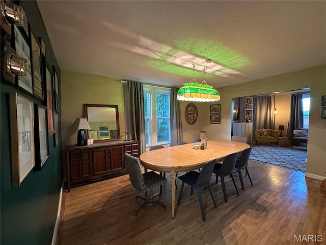 325 N Prairie St, Greenville, IL 62246 - dining space with healthy amount of natural light and wood finished floors