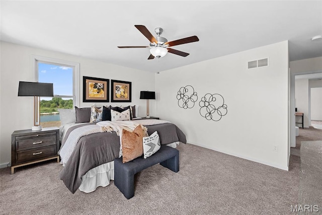 2921 Memphis St, Saint Charles, MO 63301 - bedroom with carpet floors and a ceiling fan