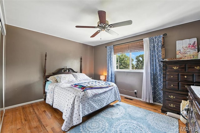 1918 Lone Pine Dr, Arnold, MO 63010 - bedroom featuring light wood finished floors and a ceiling fan
