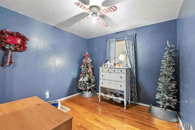 1918 Lone Pine Dr, Arnold, MO 63010 - bedroom featuring wood finished floors and ceiling fan
