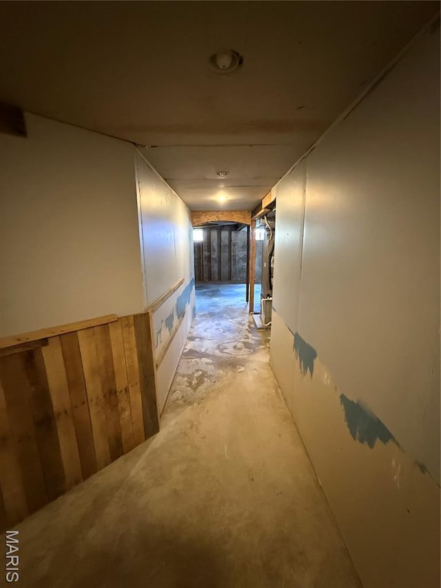 812 Sommerset Dr, Troy, MO 63379 - corridor with unfinished concrete floors