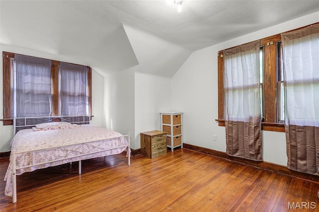 125 N 41st St, Belleville, IL 62226 - bedroom featuring hardwood / wood-style floors and lofted ceiling