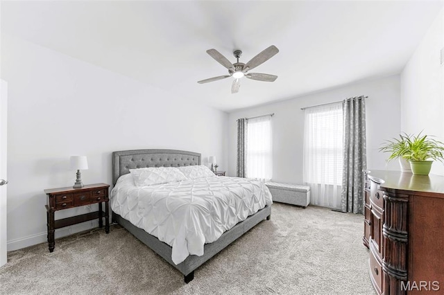 2393 Windswept Farms Dr, Eureka, MO 63025 - bedroom with light colored carpet and ceiling fan