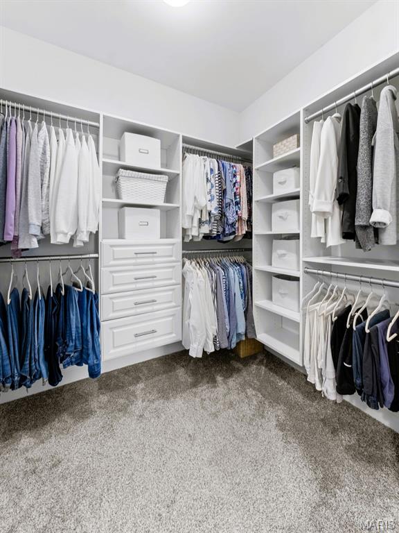 2393 Windswept Farms Dr, Eureka, MO 63025 - spacious closet featuring dark carpet