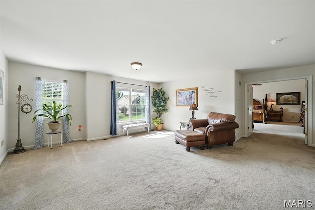 27 Carlton Lake Ct, Wentzville, MO 63385 - living area featuring healthy amount of natural light and carpet flooring