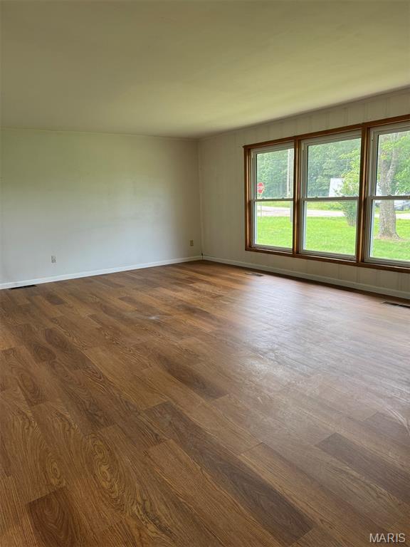 48 E N Ave, Ellsinore, MO 63937 - empty room featuring dark wood-style floors and healthy amount of natural light
