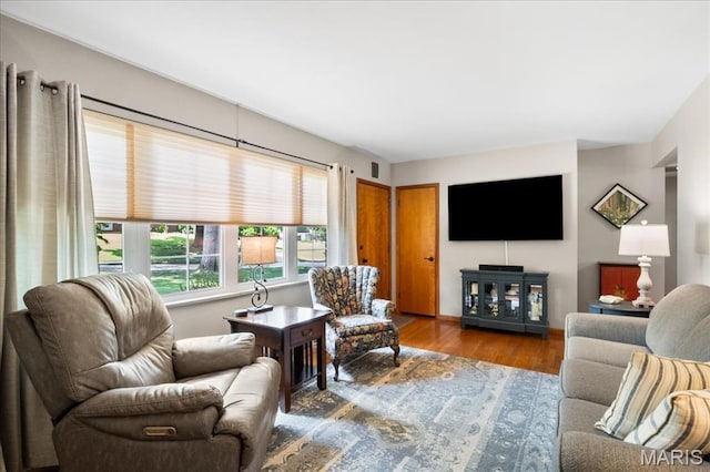 8822 Crest Oak Ln, Saint Louis, MO 63126 - living room with wood finished floors