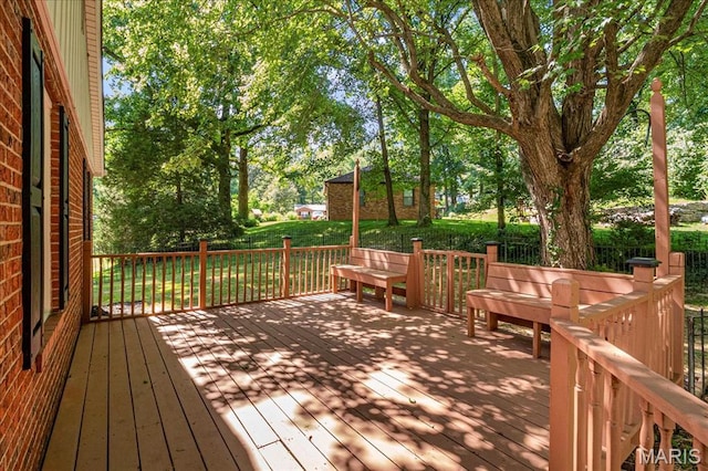407 N 28th St, Belleville, IL 62226 - view of wooden terrace