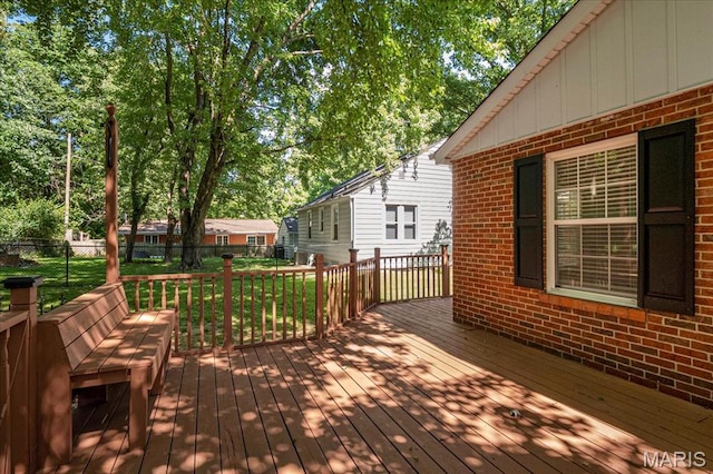 407 N 28th St, Belleville, IL 62226 - view of wooden deck