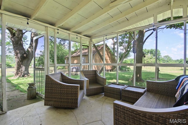 31337 Hudson Rd, Lebanon, MO 65536 - sunroom / solarium featuring an outdoor living space and plenty of natural light