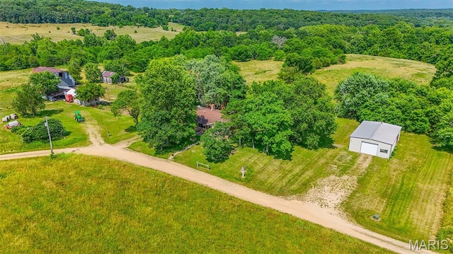 31337 Hudson Rd, Lebanon, MO 65536 - drone / aerial view of a heavily wooded area