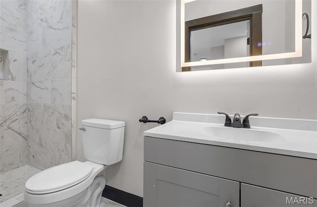 5123 Wicklow Pl, Saint Louis, MO 63111 - full bath featuring vanity and tiled shower