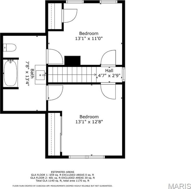 5123 Wicklow Pl, Saint Louis, MO 63111 - view of property floor plan