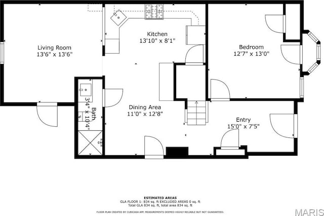 5123 Wicklow Pl, Saint Louis, MO 63111 - view of floor plan / room layout