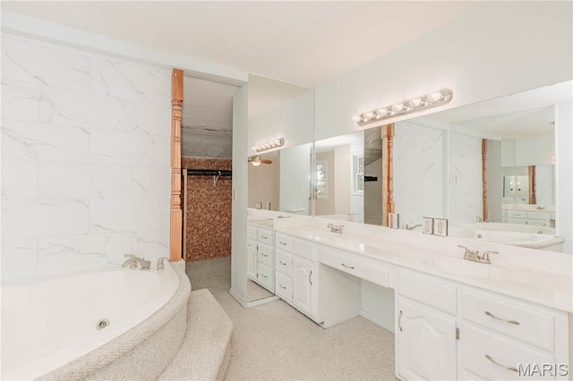 20055 Simmons Rd, Waynesville, MO 65583 - full bathroom with double vanity and a jetted tub