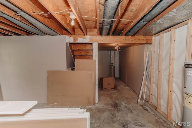 20055 Simmons Rd, Waynesville, MO 65583 - unfinished basement with water heater