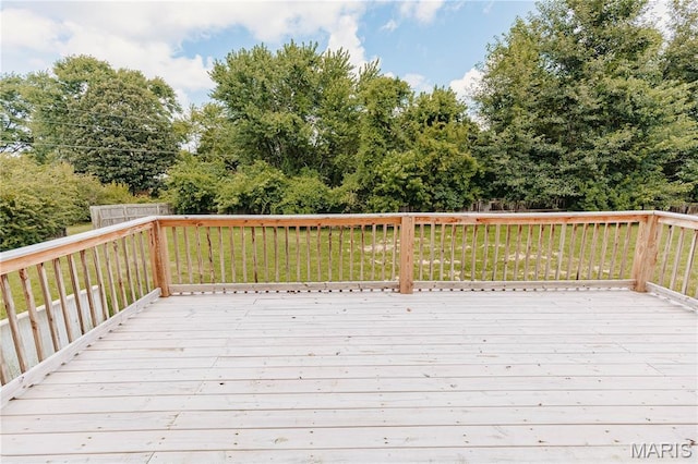 20055 Simmons Rd, Waynesville, MO 65583 - deck featuring view of wooded area