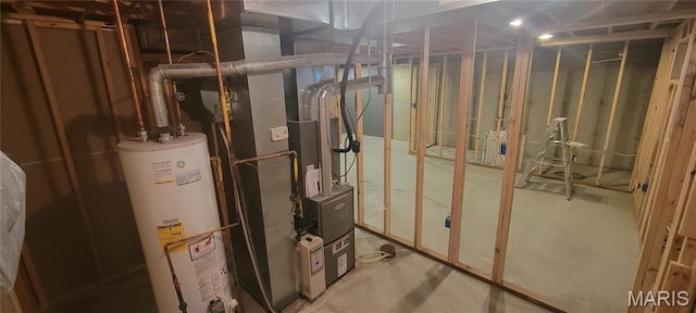 11112 Morrow Dr, Saint Ann, MO 63074 - utilities featuring gas water heater and heating unit