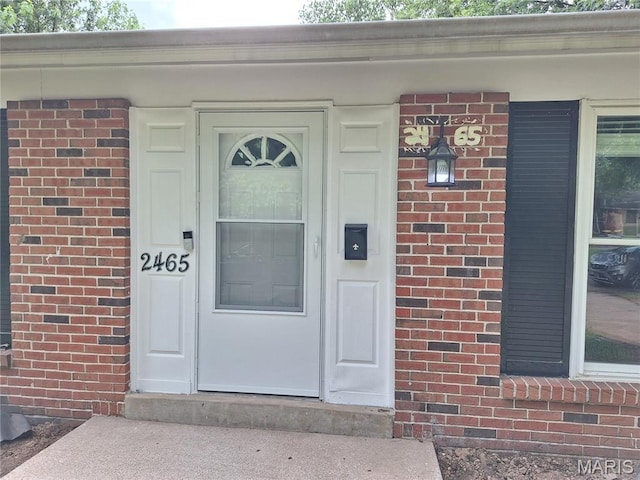 2465 Stoney End Ct, Florissant, MO 63031 - entrance to property featuring brick siding