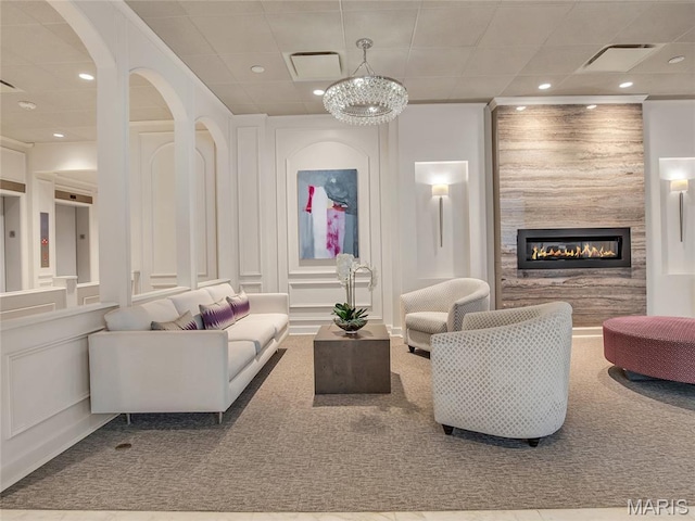 200 S Brentwood Blvd Unit 15C, Clayton, MO 63105 - lobby featuring recessed lighting