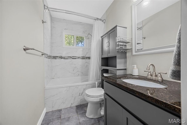4035 Mary Ridge Ln, Saint Charles, MO 63304 - bathroom with shower / bath combo with shower curtain and vanity