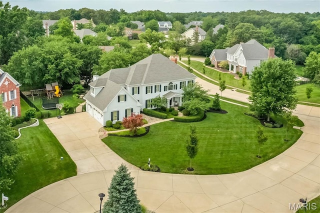 14703 Kulkarni Ct, Chesterfield, MO 63017 - aerial view of property and surrounding area