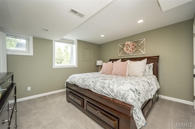 14703 Kulkarni Ct, Chesterfield, MO 63017 - bedroom featuring light colored carpet and recessed lighting