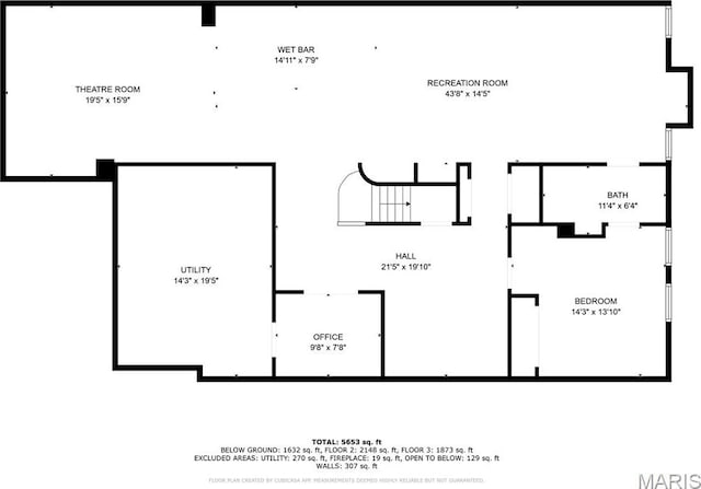 14703 Kulkarni Ct, Chesterfield, MO 63017 - view of room layout