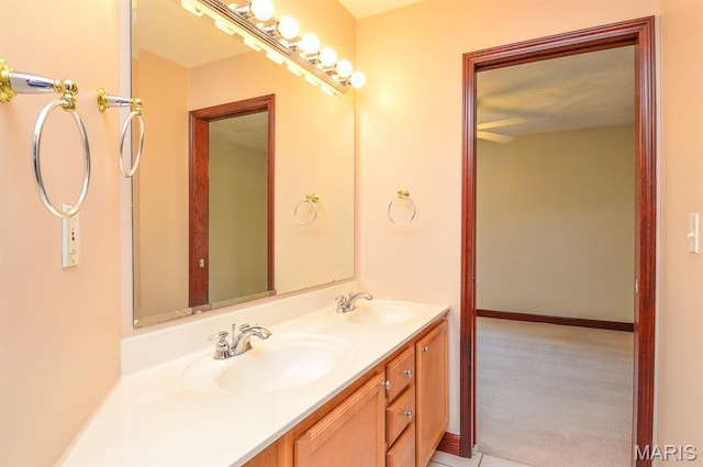 15 Fox Mill Dr, Maryville, IL 62062 - bathroom with double vanity