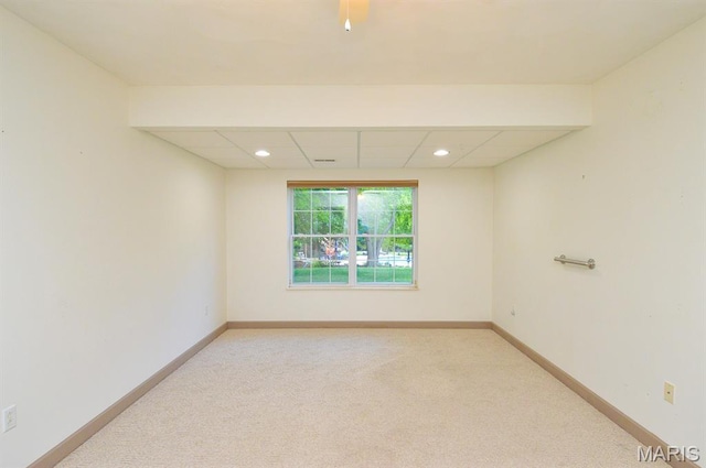 15 Fox Mill Dr, Maryville, IL 62062 - unfurnished room with light colored carpet and recessed lighting