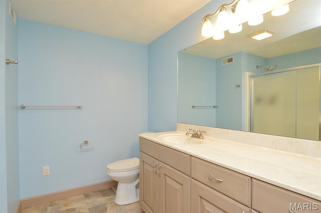 15 Fox Mill Dr, Maryville, IL 62062 - bathroom featuring vanity and a shower stall