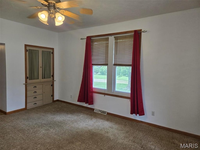 161 W Locust St, Hoyleton, IL 62803 - carpeted spare room with ceiling fan and baseboards